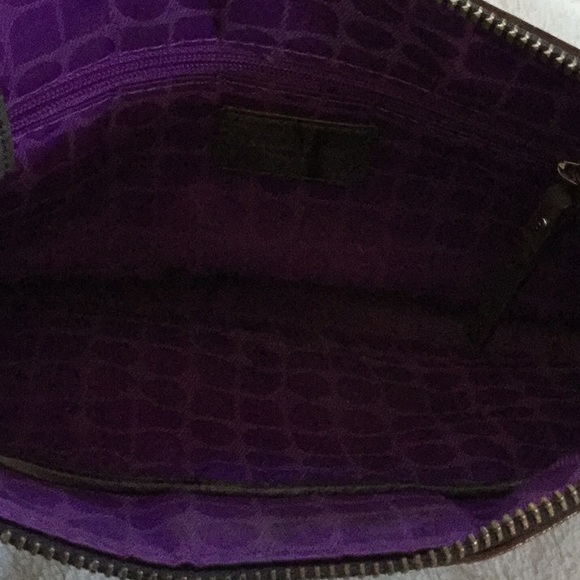 💥Sale!Kate Spade Croc leather Shoulder Bag/clutch - Picture 4 of 5